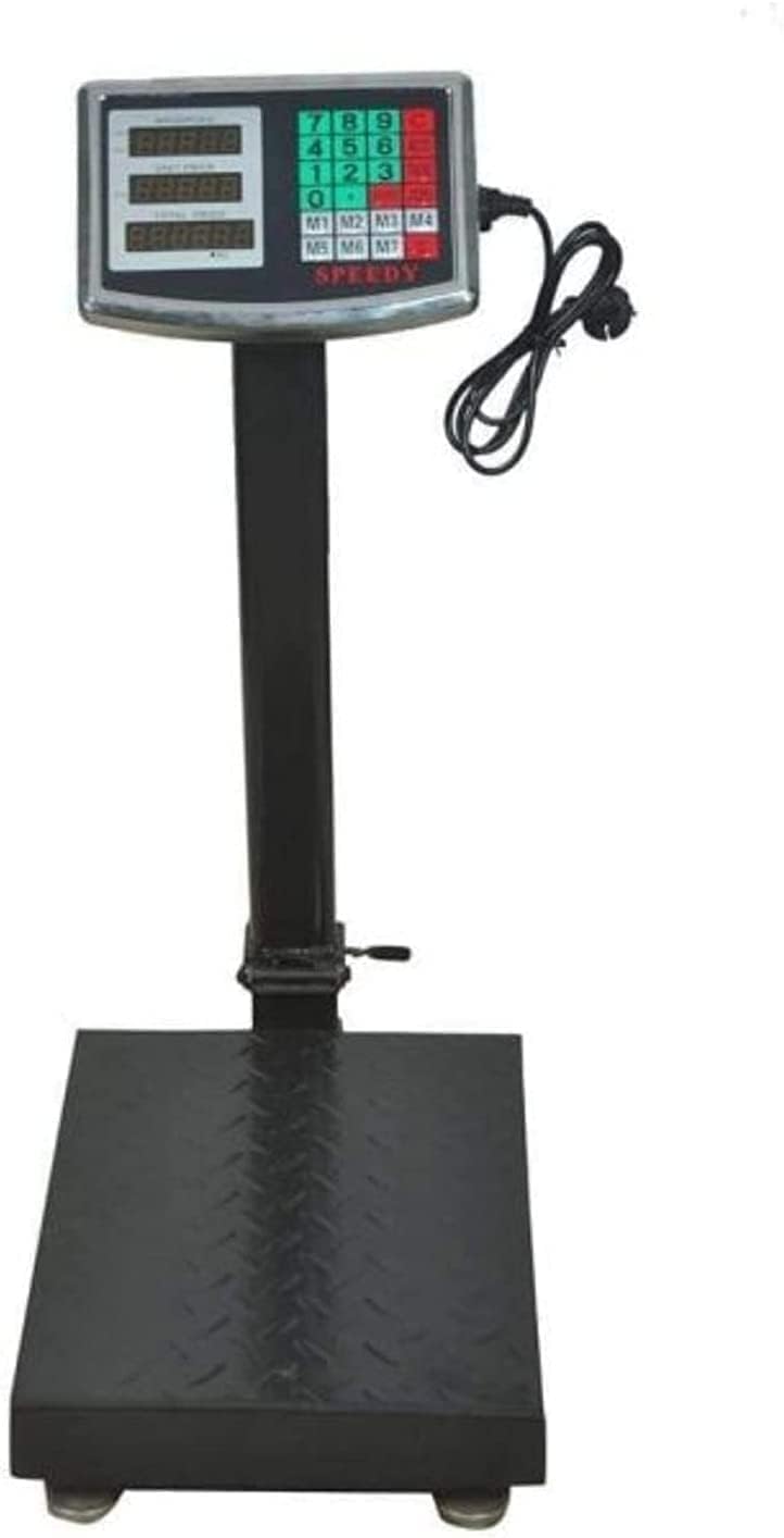 Wireless Rechargeable High-Capacity Electronic Digital Platform Weighing Scale - 200KG Capacity with LED Display