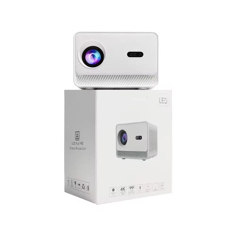 HD Home Cinema Smart WiFi Projector with Android 11 & Dual Stereo Speakers