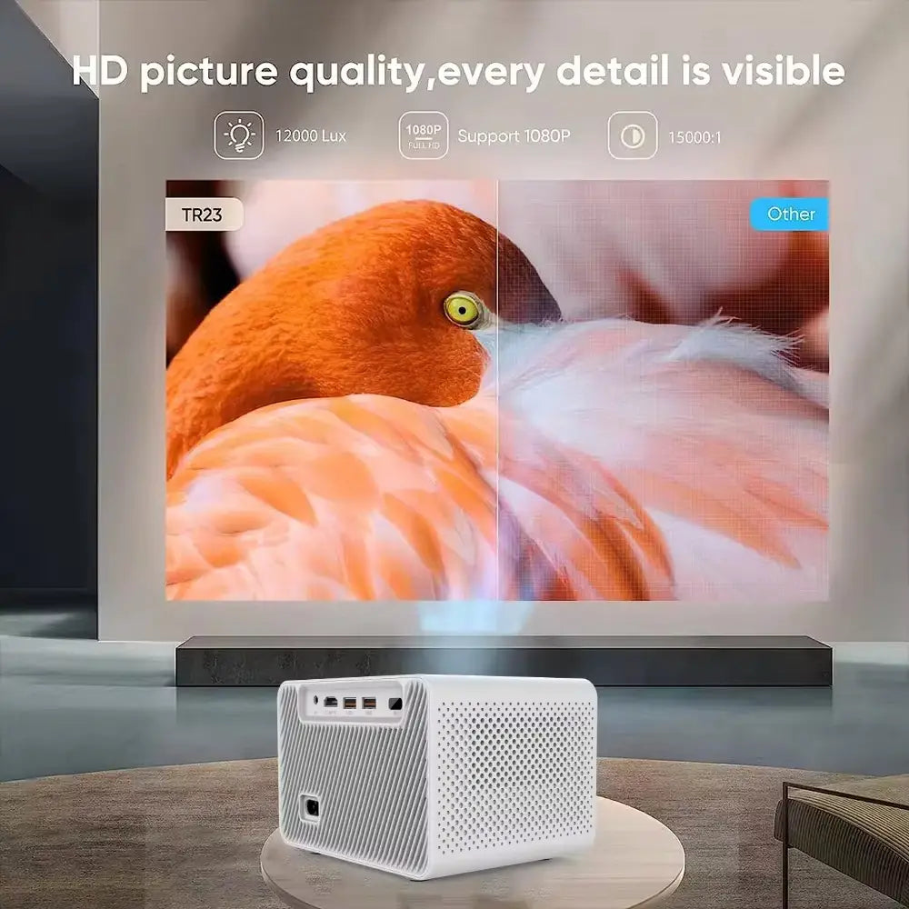 HD Home Cinema Smart WiFi Projector with Android 11 & Dual Stereo Speakers