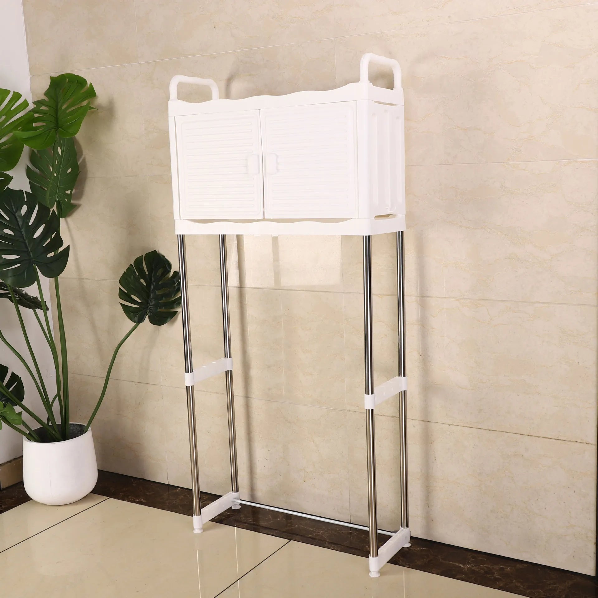 Over-The-Toilet Bathroom Storage Rack with 2 Shelves