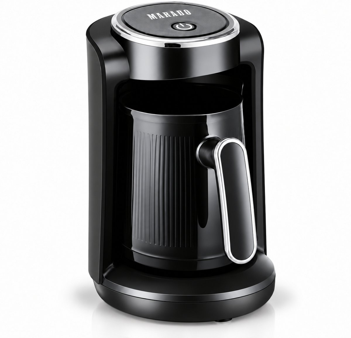 MARADO 600W Turkish Coffee Maker with 1–4 Cup 70–280ml Capacity, Smart Cooking Sensor, Anti-Overflow Protection, Waterless Safety System & Sound Alert
