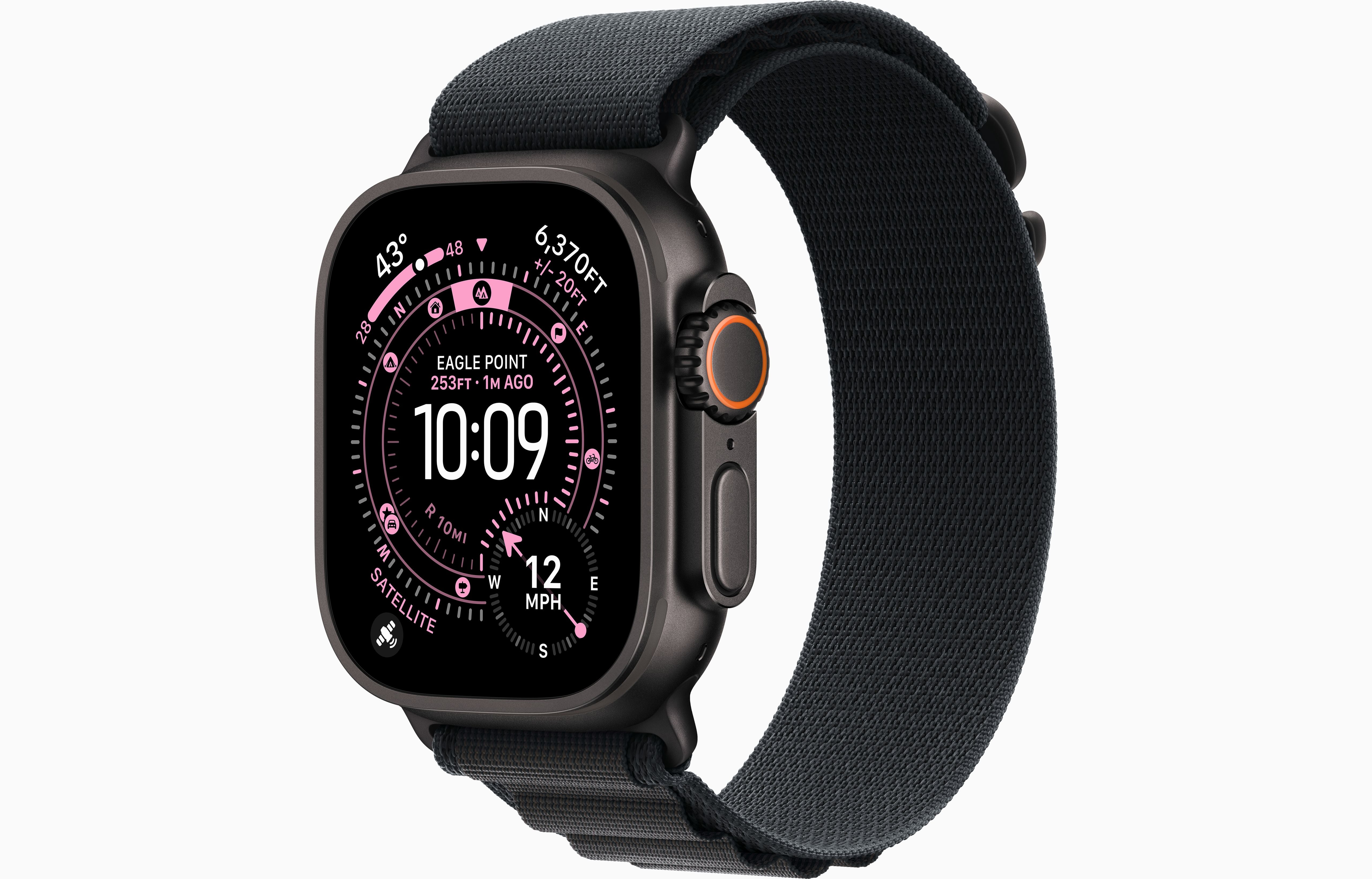 Apple Watch Ultra 3 GPS + Cellular 49mm Black Titanium Case with Black ...