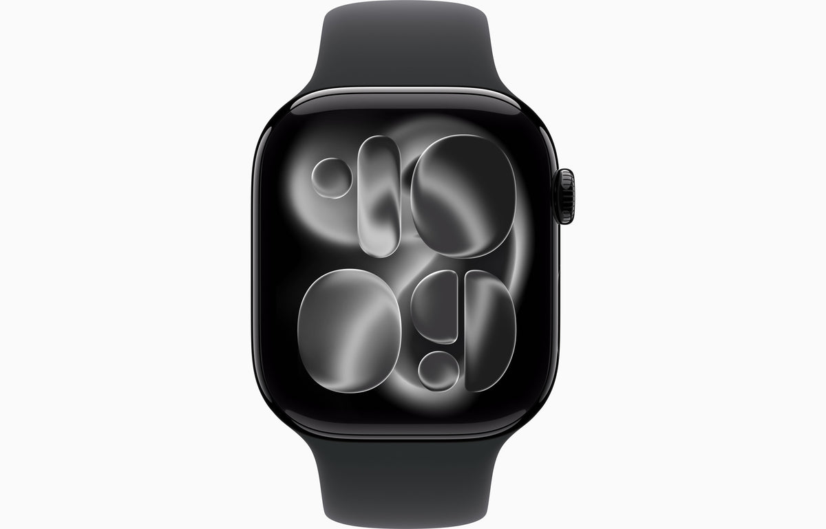 Apple Watch Series 11 GPS 46mm Aluminium Case with Black Sport Band – S/M