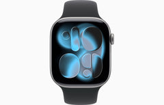 Apple Watch Series 11 GPS 46mm Aluminium Case with Black Sport Band – S/M