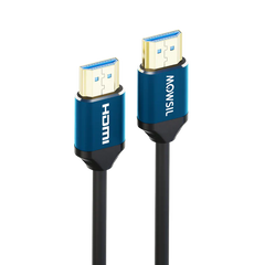 كابل موصل HDMI 2.0، دقة 4K عند 60 هرتز، فائق الوضوح 18 جيجابت في الثانية، سرعة عالية، تقنية HDR، ثلاثي الأبعاد، موصلات مطلية بالذهب للتلفزيون والكمبيوتر وبلايستيشن 5 والشاشات