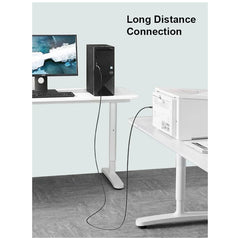 Mowsil USB 2.0 Type-A to Type-B Printer Cable - 480Mbps / 5 Meter / Grey