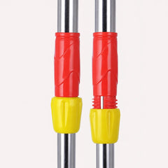 Adjustable Telescopic Floor Mop with 50–80 cm Metal Handle, Round Chenille-Style Cleaning Head, Flexible Swivel Joint and Hanging Grip