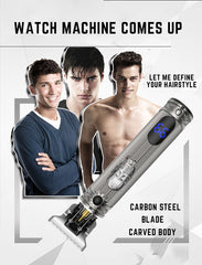 Kemei Professional Rechargeable Hair Clipper with 3 Adjustable Combs - High 1200 mAh Capacity