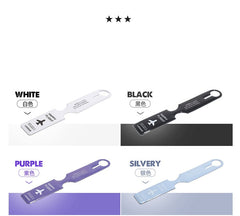 "HAPPY FLIGHT" Silicone Luggage Tag