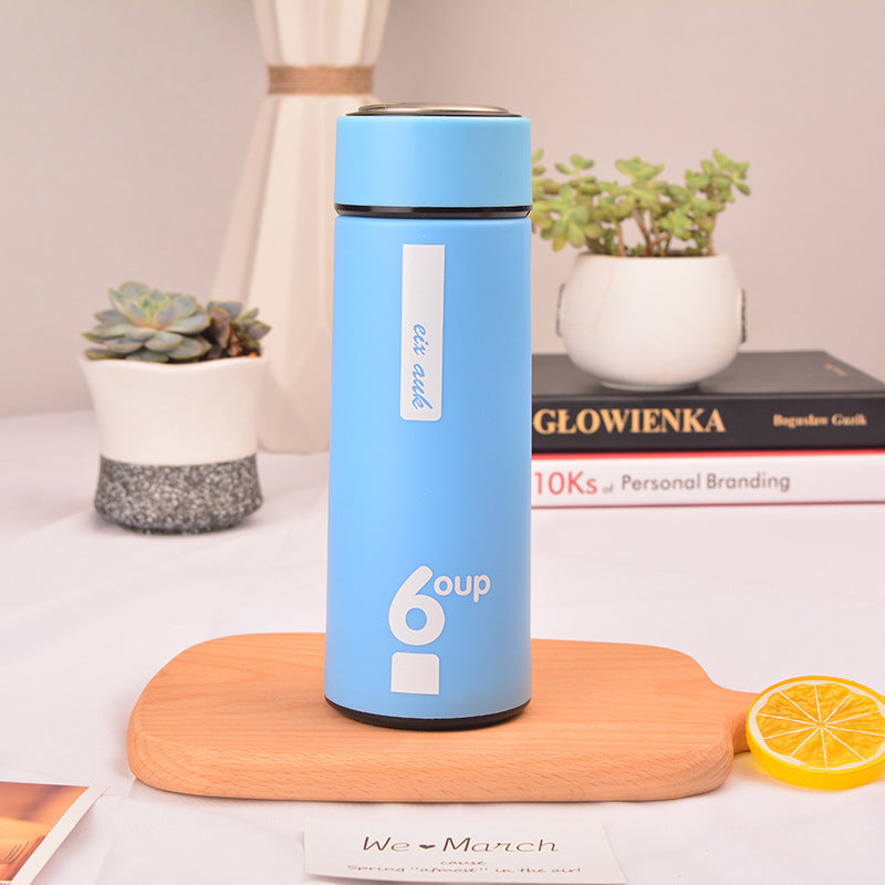 450ml Glass Interior Thermos Flask with Matte Anti-Slip Finish & Leak-Proof Lid – Ideal Vacuum Bottle for Hot & Cold Beverages at Office, Travel & School