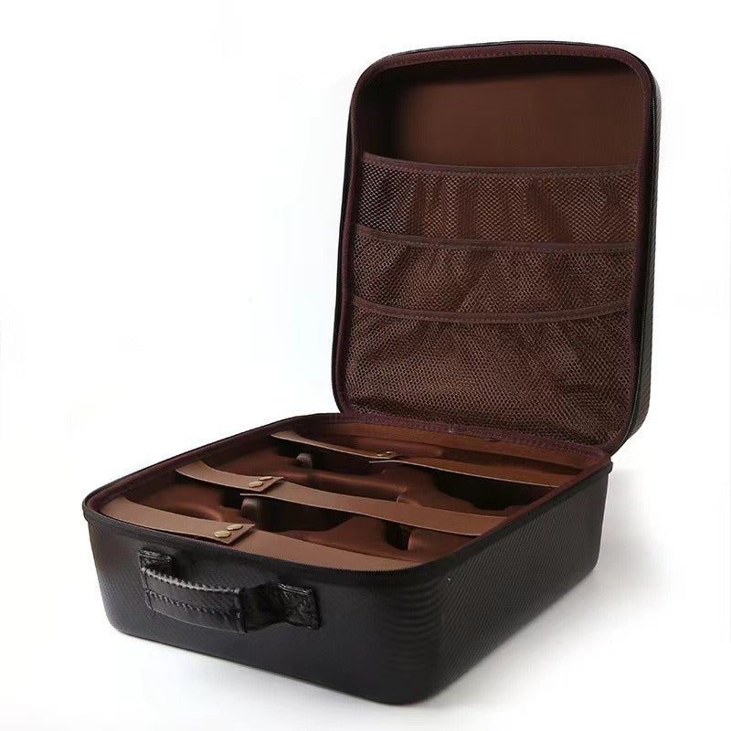 8-Piece Outdoor Hand Brewing Coffee Making Set with Elegant Leather Bag, Scale, and Coffee Utensils for Outdoor, Travel & Home