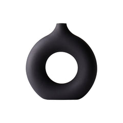 Modern Decorative Tabletop Nordic Circle Flower Pot Vase for Home & Office Décor