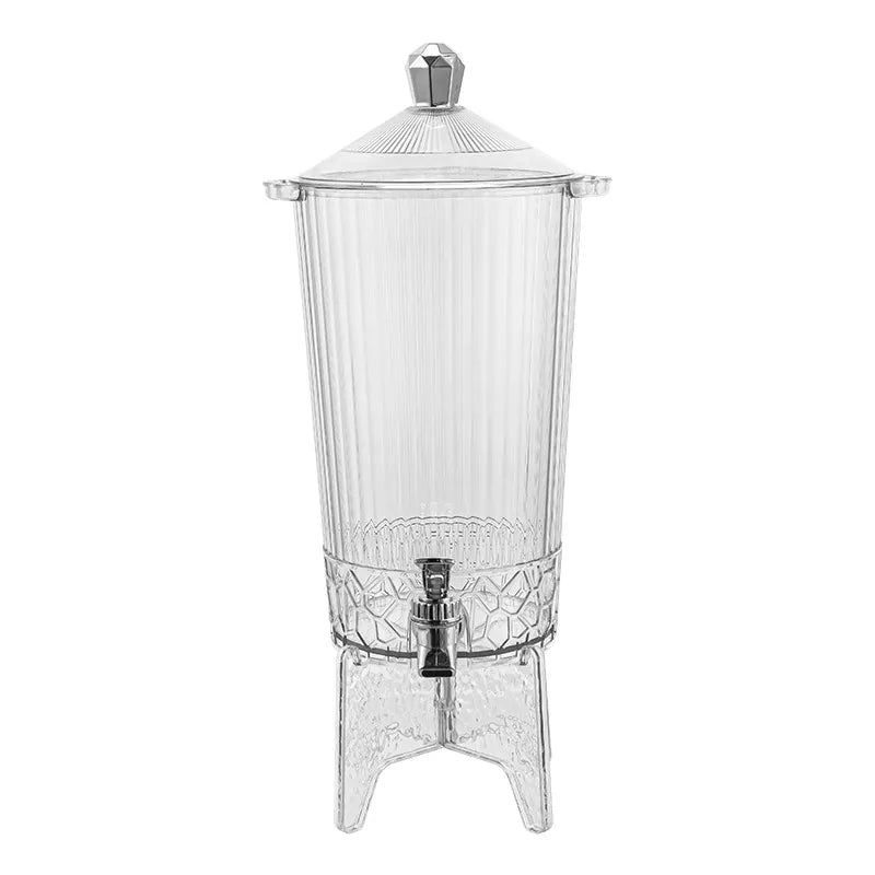 Large Capacity 4.5L Plastic Material Beverage Water Dispenser Jug with 5 Plastic Glass Set