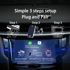 2-in-1 Wireless CarPlay & Android Auto USB Adapter with Bluetooth 5.3, Dual-Band WiFi, Voice Control & Multi-Car Compatibility – Plug & Play Smart Connection for iOS & Android Devices