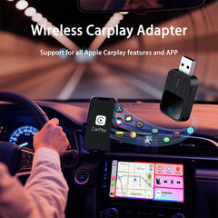 2-in-1 Wireless CarPlay & Android Auto USB Adapter with Bluetooth 5.3, Dual-Band WiFi, Voice Control & Multi-Car Compatibility – Plug & Play Smart Connection for iOS & Android Devices