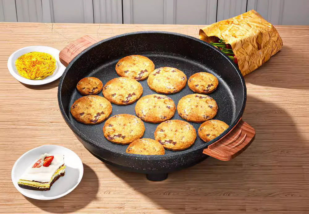 Baking Mult Multi-Functional Electric Baking Tray with Deep Non-Stick Pan for Mult ...