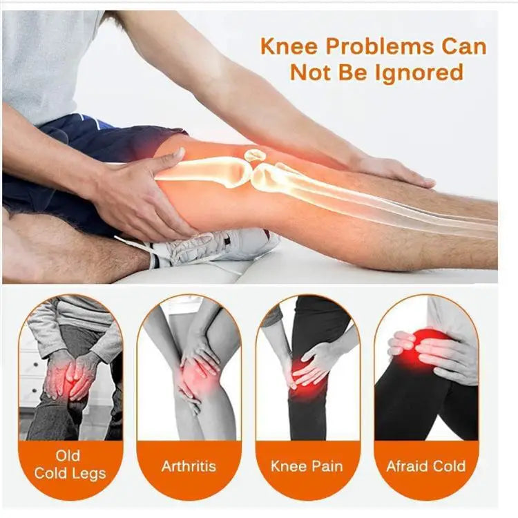 Adjustable Knee Heating Pad with USB Power & Pain Relief