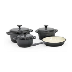 OSFE Cast Iron Cookware Set 7 PCS - Grey