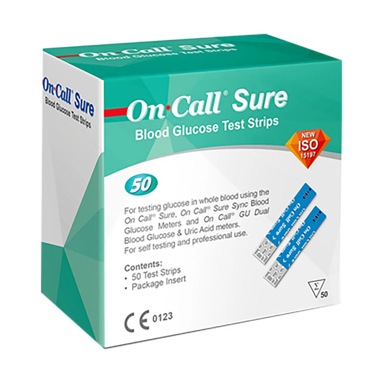Sure Pac On Call Sure Digital Blood Glucose Meter and 100 Test Strips Combo Pac ...
