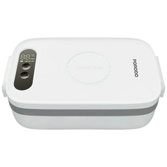 Porodo Lifestyle Heatmate Waterless Electric Lunch Box with Smart Thermostat Control – White
