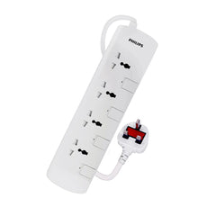 Philips Extension 3bs Outlets Indv. Switch 3m Cord