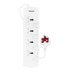 Philips Extension 4bs Outlets Indv. Switch 5m Cord