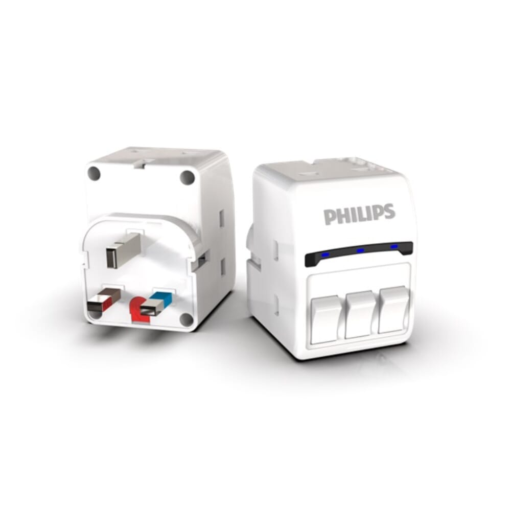 Philips Power Socket (3 In1) Bs With (Individual Safety Switch)