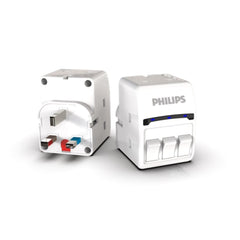 Philips Power Socket (3 In1) Bs With (Individual Safety Switch)
