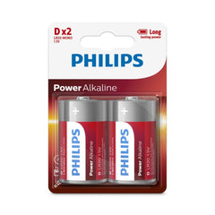 بطارية فيليبس قلوية D 1.5 فولت قطعتان (LR20P2B/97)