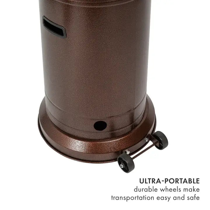 High-Powered Vertical Outdoor Gas Patio Heater - 13000W - Brown