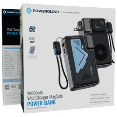 Powerology POWER BANK Wall Charger Magsafe 20000mAh - Black
