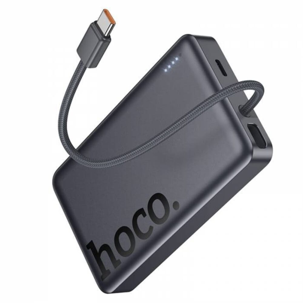 HOCO Q44 Origen Dual PD20W Magnetic Power Bank with Cable Dark 10000mAh