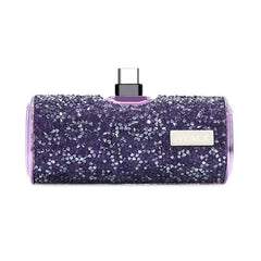 iWALK 4500mAh Powerbank for iPhone Built-In Type C Connector Diamond-Purple