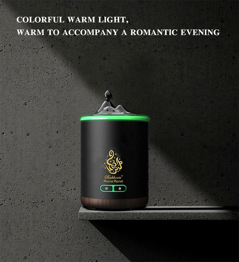Exquisite Mountain Bukhoor Burner & Incense Diffuser | USB Rechargeable & Portable