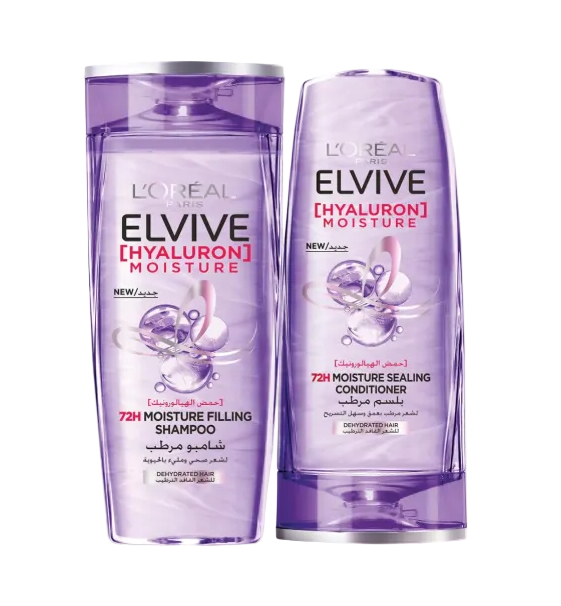 L'Oreal Elvive Hyaluron Shampoo 400Ml + Conditioner 360 Ml Set (Special Price)