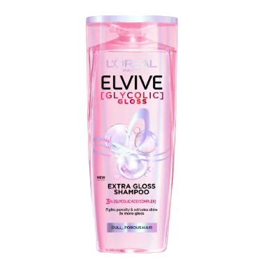 L'Oreal Elvive Glycolic Gloss Shampoo 400Ml (Buy 2 Get 1 Free)