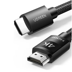 كابل UGREEN HDMI ذكر لذكر مضفر 4K بطول 2 متر أسود