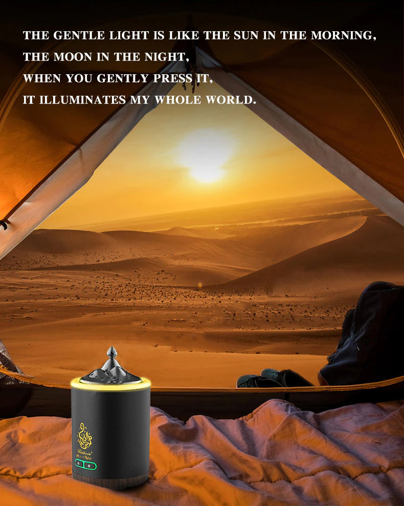 Exquisite Mountain Bukhoor Burner & Incense Diffuser | USB Rechargeable & Portable