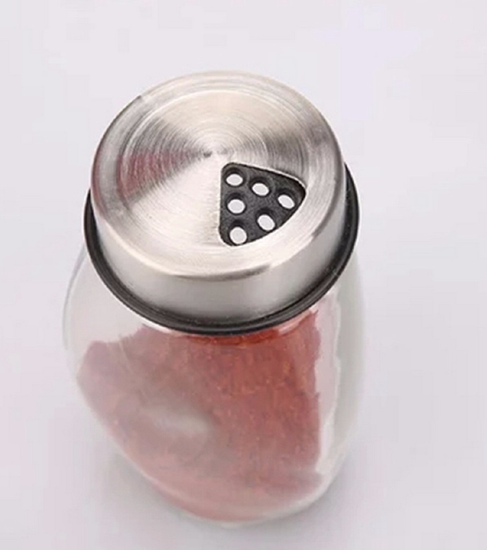 6 pcs Rotating Condiment Spice Jars Set for Kitchen