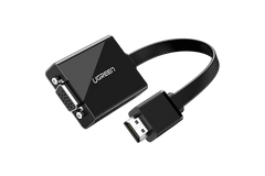 محول UGREEN HDMI إلى VGA بطول 25 سم (أسود)