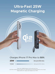 UGREEN 10000mAh 25W Qi2 Magflow Magnetic Wireless Power Bank – PB773 – 85956B – 1 Year Warranty