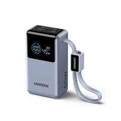 UGREEN 10000mAh 55W Nexode Pro Smart Digital Display Mini Power Bank with Build-in Type-C Cable – PB727 – 75701B – 1 Year Warranty