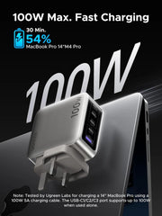 UGREEN 100W Nexode Pro 5-Port GaN Fast Charger with Smart Display UK – X773 – 65621B – 1 Year Warranty