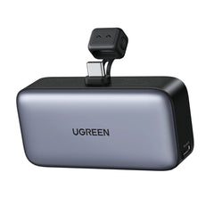UGREEN 5000mAh PD-20W Power Bank with Built-in USB-C Connector - Black