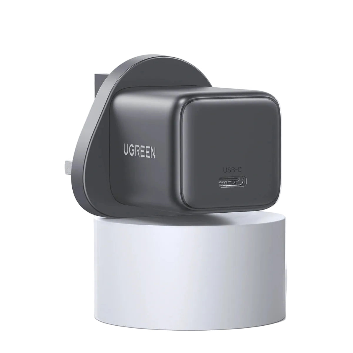 UGREEN 30W One Port USB-C GaN Fast Charger UK - Space Grey
