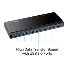 USB 3.0 7-Port Hub with 2 Charging Ports
