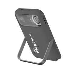 SIA Magon + Magnetic Power Bank With BUILT-IN RGB Cooling Fan and Aluminum Alloy Stand for iPhone and I-Watch PD 20W - Wireless Charging 15W 10000mAh - Gray