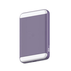 SIA MagOn SIPBMG8LD-PR Magnetic Power Bank PD 20W - Wireless Charging 15W With LED Light 8000 mAh - Purple