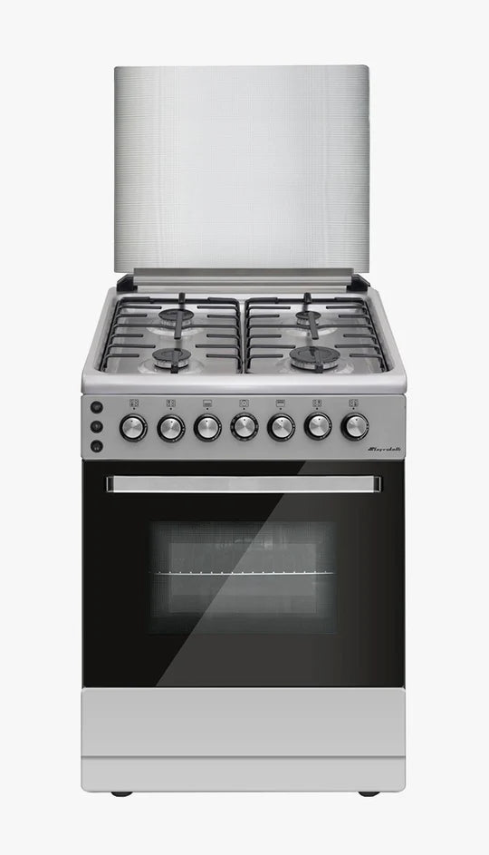 Lofratelli Gas Cooker Free Standing 60x60 4 Burners Button Ignition Full Safety - (LFGC60SS)