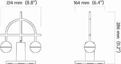 LED Magnetic Balance Table Desk Lamp with Night Light - Rechargeable